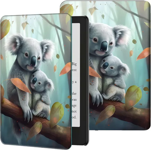 Vista 21 de Rossy Funda para Kindle de 10ª generación 2019, delgada, de piel sintética, ajustable, con encendido y apagado automático para Kindle de 10ª