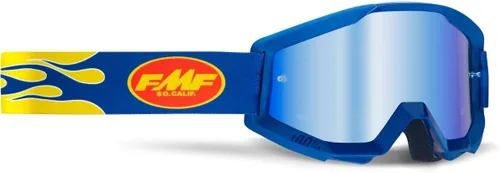 Vista 8 de Gafas 100% FMF POWERCORE Gris asalto - Lente transparente