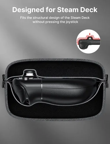 Vista 5 de JSAUX Funda de transporte compatible con cubierta de vapor, funda rígida protectora para transporte con cargador integrado y estación