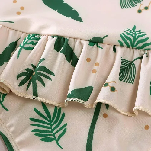 Vista 5 de Traje baño bebés y niñas Traje baño niños pequeños Traje baño Mangas Bikini surfear Traje de baño cremallera y Sombrero