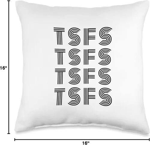 Vista 4 de TSFS (Sarah Fraser Show) 'Initials' - Almohada de 16 x 16 pulgadas, multicolor
