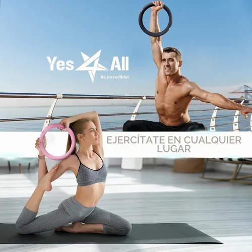 Vista 5 de Yes4All Power Ring 10lbs, Weight Ring, Weighted Circle, Kettlebell for Yoga Exercise, Aerobics, Home Fitness, Core Training