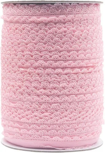 Vista 44 de Bristlegrass Picot Loop - Banda elástica para coser de 1/2 pulgada, 0.512 in, corona de carrete con volantes, cinta elástica para atar el cabello
