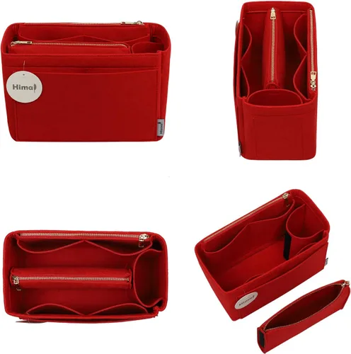 Vista 2 de Organizador de bolso, organizador de bolso, organizador de bolsa, perfecto para Speedy Neverfull y más, 5 tamaños (M, rojo)