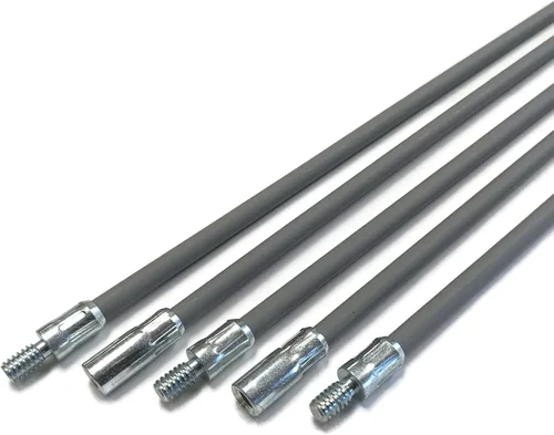Vista 3 de Midwest Hearth Kit de cepillo redondo de chimenea para estufa de pellets de 3 pulgadas y varilla de chimenea de 20 pies
