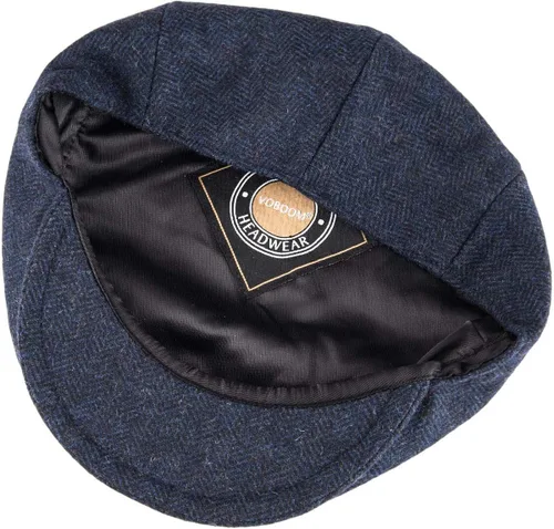 Vista 5 de VOBOOM - Gorra plana de taxista para hombre con mezcla de lana