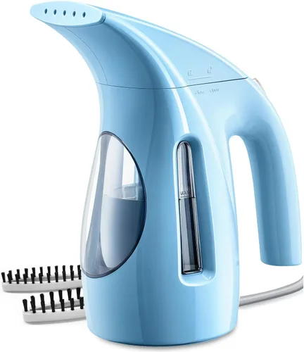 Vista 9 de HiLIFE Vaporizador para ropa, diseño portátil de mano, gran capacidad de 240ml, 700W, vapor penetrante fuerte, elimina arrugas, para el hogar