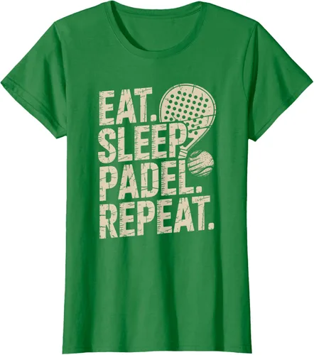 Vista 32 de Camiseta Eat Sleep Padel Repeat Padel Jugador de Tenis