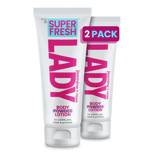 Vista 8 de Super Fresh Lady Parts - Loción desodorante con protección en polvo, para senos, partes privadas, entrepierna y muslo interior, absorbe el sudor