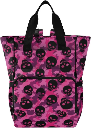Vista 20 de Emelivor Bolsa de pañales con diseño de panal de abejas, con bolsillos aislados, bolsa organizadora de pañales para niños y niñas, unisex