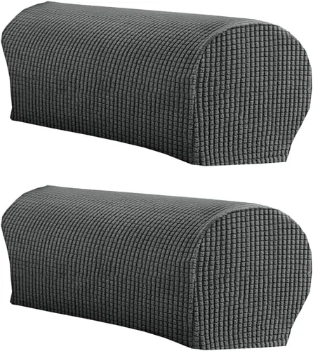 Vista 10 de LINGXIYA Funda de Reposabrazos de Terciopelo Suave y Elástico, Fundas para Reposabrazos de Sillas/Sofas, Fundas para Brazos de Sofá, Protector