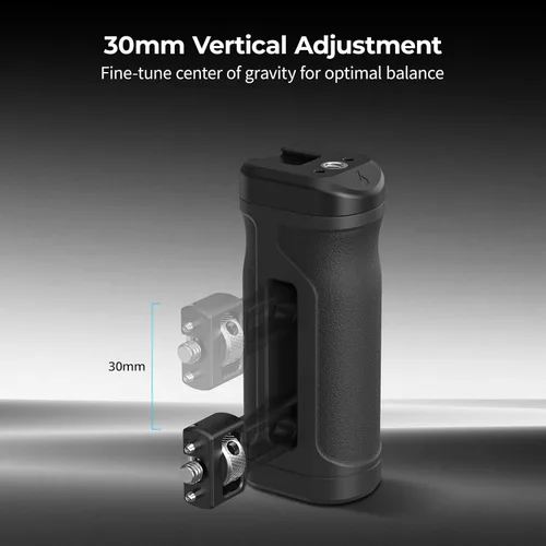 Vista 5 de SmallRig Mini mango lateral con tornillo de localización de 1/4"-20, mango lateral de jaula de cámara para mano izquierda o derecha, ajustable