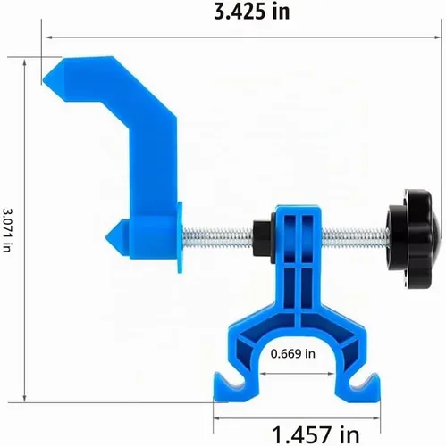 Vista 4 de Rueda de bicicleta portátil Truing Stand Bike Mini Llantas Ajuste Reparación Herramientas de montaje Llave de radios Negro