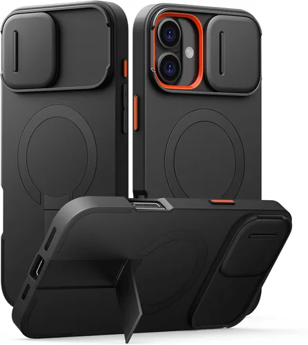 Vista 97 de SURITCH Funda para iPhone Air con cubierta de control de cámara, funda deslizante para cámara y soporte ajustable, compatible con MagSafe, a prueba