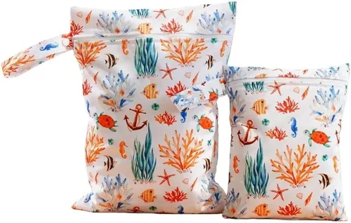 Vista 8 de Bolsas húmedas de 2 tamaños, bolsa de almacenamiento impermeable para Playa