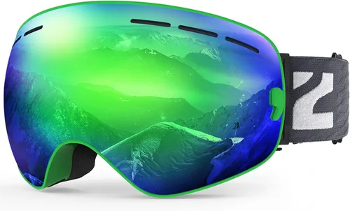 Vista 15 de ZIONOR X - Gafas de esquí - Gafas de snowboard con lente desmontable OTG para hombres, mujeres y adultos