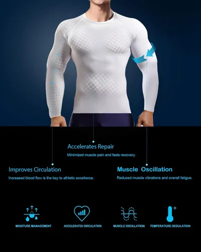 Vista 2 de HOPLYNN Paquete de 45 camisetas de compresión de entrenamiento para hombre, manga largacorta, camiseta atlética para deportes