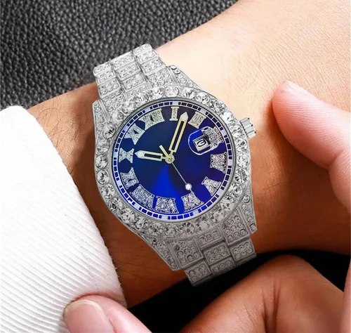 Vista 2 de YOOTEN Relojes de cuarzo Ice-Out para hombre