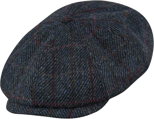 Vista 3 de Sterkowski Gorra Shelby Gorra 100% Harris Tweed Newsboy para hombre Sombrero de estilo pico de 8 paneles