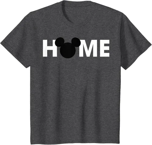 Vista 34 de Disney Mickey And Friends Mickey Silhouette Home - Camiseta, gris, S Gris Oscuro