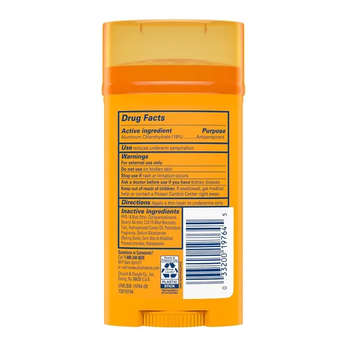 Vista 5 de Arm & Hammer Ultra Max Desodorante antitranspirante, sólido invisible, Cool Blast, 2.6 onzas