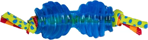 Vista 2 de Petstages Mini Orka - Par de juguetes masticables para perros con huesos y mancuernas, paquete de 2