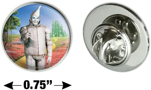 Vista 4 de Wizard of Oz Tin Man Character Metal 0.75" Solapa Sombrero Pin Tie Tack Pinback