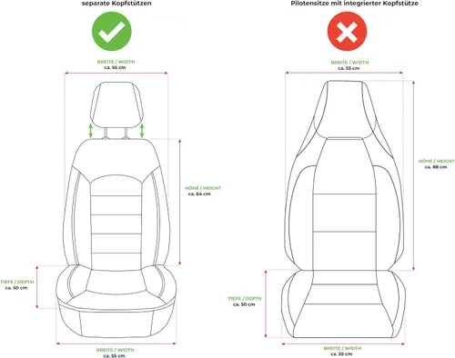 Vista 5 de BREMER SITZBEZÜGE Custom Seat Covers for Ford Ka+ ZM2