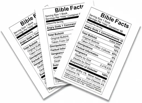 Vista 3 de Bible Facts - Imán para refrigerador (3 x 2 pulgadas) (1)