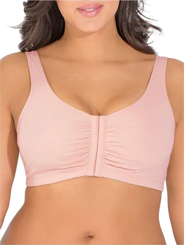 Vista 2 de Fruit of the Loom - Brasier de algodón con cierre frontal para mujer