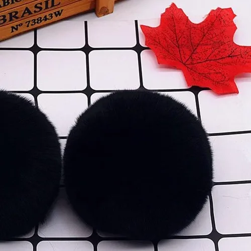 Vista 3 de Cola de conejo de Pascua, accesorios de disfraz de Lola de Halloween, pompones esponjosos, bola de conejo, decoración de cosplay