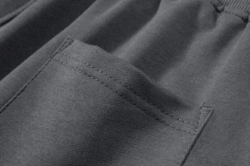 Vista 5 de CRYSULLY Pantalones cortos de algodón para hombre con bolsillos con cremallera