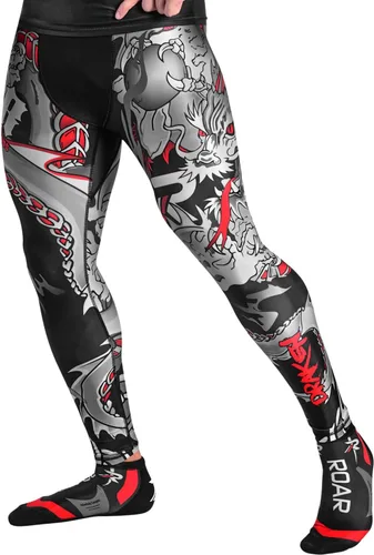 Vista 77 de Roar MMA - Pantalones de compresión para entrenamiento de gimnasio