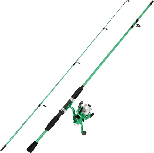 Vista 9 de Wakeman Fiberglass Fishing Rod and Reel Combo – 2-Piece 65-Inch Medium Action Spinning Rod Set for Lake Fishing
