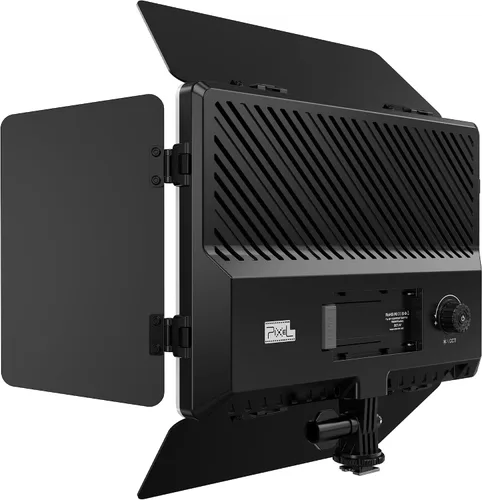 Vista 7 de Pixel Panel de luz de video LED, iluminación para cámara de fotografía, 20 W, bicolor, regulable, 2500-6500 K, luces LED de transmisión de estudio