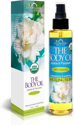Vista 10 de US Organic Aceite corporal romántica sexy de rosa búlgara, aceite de jojoba y argán con vitamina E, orgánico certificado por USDA, sin alcohol