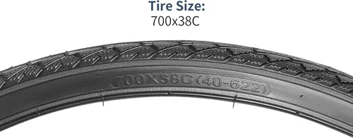 Vista 2 de YUNSCM 700C Bike Tires 700x38C 40-622 Tires Fit for Road, Street, Hybrid Bike 700x38C 700x40C Bicycle Tires 2 PCS (Y-1074)
