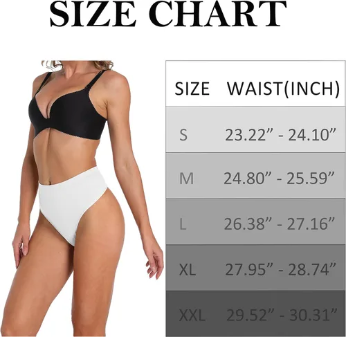 Vista 7 de Umiehary Bragas deportivas elásticas de algodón y nailon de cintura alta para mujer ropa interior transpirable talla regular y grande
