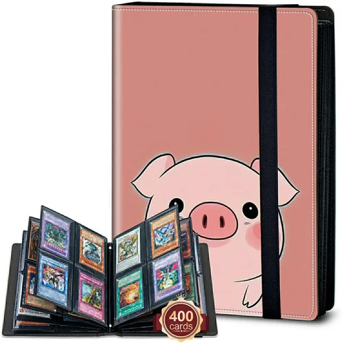 Vista 51 de Rossy Carpeta de tarjetas con 4 bolsillos, carpeta de tarjetas intercambiables, álbum de colección de tarjetas, para 160 tarjetas de carga lateral