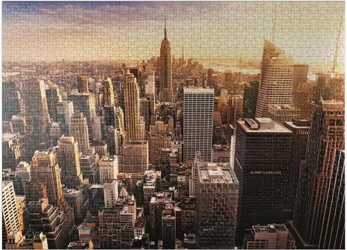 Vista 8 de MyPuzzle Skyline - Nueva York - Rompecabezas prémium de 100 piezas para adultos