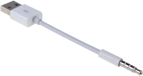 Vista 5 de Adaptador de audio USB a conector de 0.138 in, conector de audio AUX macho de 0.138 in a USB macho Cable adaptador de cable de carga para iPod