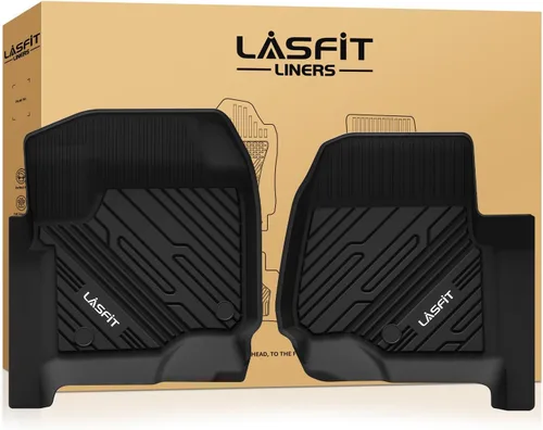 Vista 18 de LASFIT Alfombrillas delanteras para Ford F-150 2015-2026 F150 Lightning 2022-2025 SuperCrew & Super Cab Alfombra para todo tipo de clima, tapetes