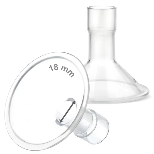 Vista 76 de Maymom MyFit Crater Series - Protector de pecho pequeño de 0.394 in con diseño de dos piezas compatible con piezas de bomba Medela; reemplazo