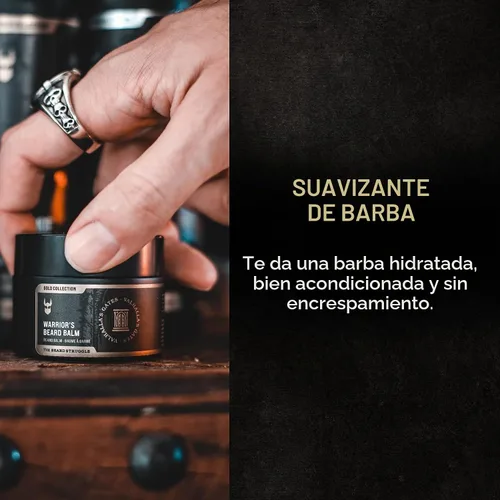 Vista 8 de The Beard Struggle Warrior's - Bálsamo para barba – Colección Platino, Aesir's Triumph – Fórmula no grasosa de bajo agarre, lujosas fragancias
