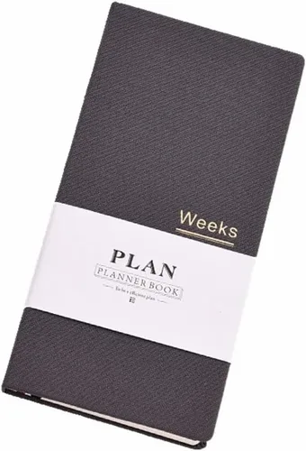 Vista 23 de Agenda semanal de bolsillo sin fecha, organizador de horarios, agenda anual, mes, semana, planificador, A6, cuadernos