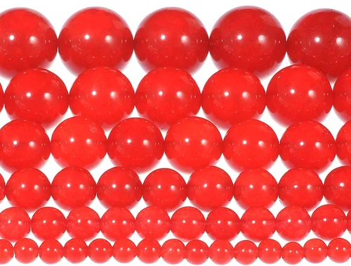 Vista 6 de Cuentas de piedra de sangre africana natural de 0.236 pulgadas, cuentas de piedras preciosas coloridas para hacer joyas, regalos para mujeres