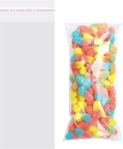 Vista 9 de Bolsas de celofán autosellantes autoadhesivas, bolsas de celofán resellables transparentes de 2 x 3 pulgadas, 200 unidades (tamaño mini)
