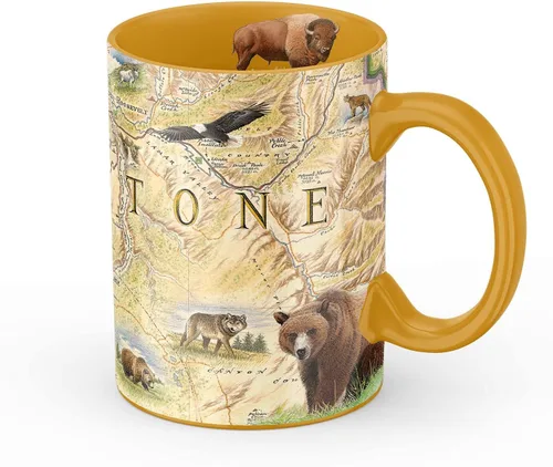 Vista 16 de Taza de cerámica con mapa de 1000 islas de Xplorer Maps (16oz) – Taza de café libre de BPA para bebidas frías y calientes – Perfecta para oficina