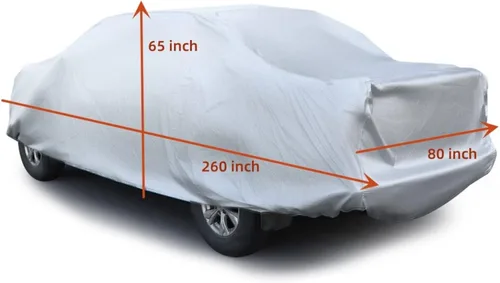 Vista 2 de Cubierta completa universal para camioneta, resistente, para exteriores, para todo tipo de clima, 260 x 80 x 65 pulgadas