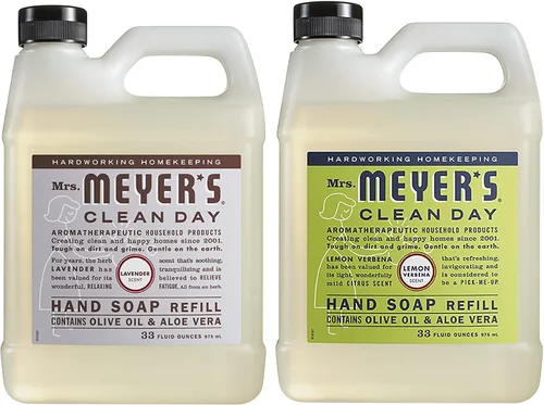 Vista 10 de MRS. MEYER'S CLEAN DAY - Recambio de jabón para manos, paquete variado de 2 unidades (lavanda y albahaca)